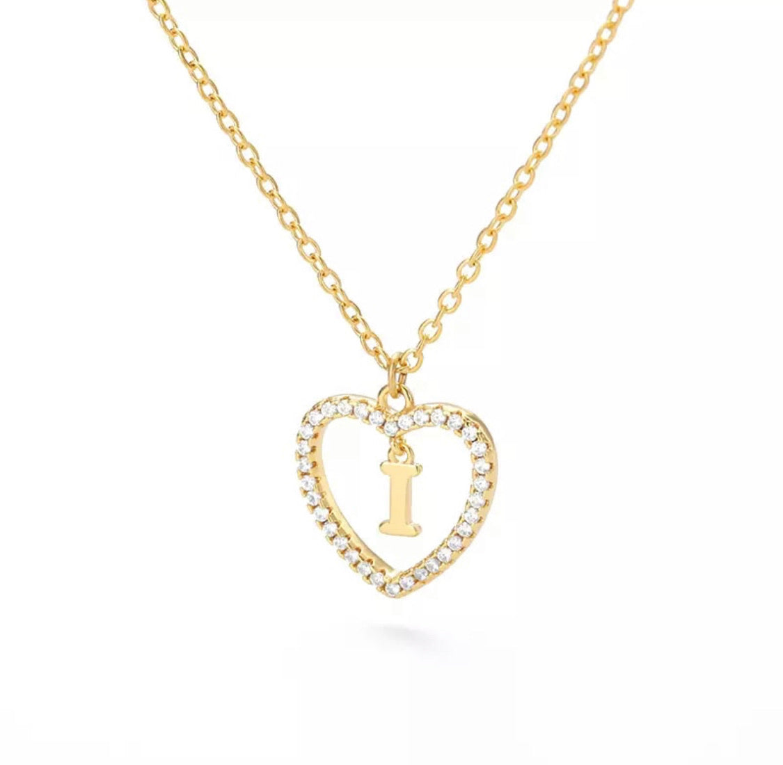 Heart Initial Necklace