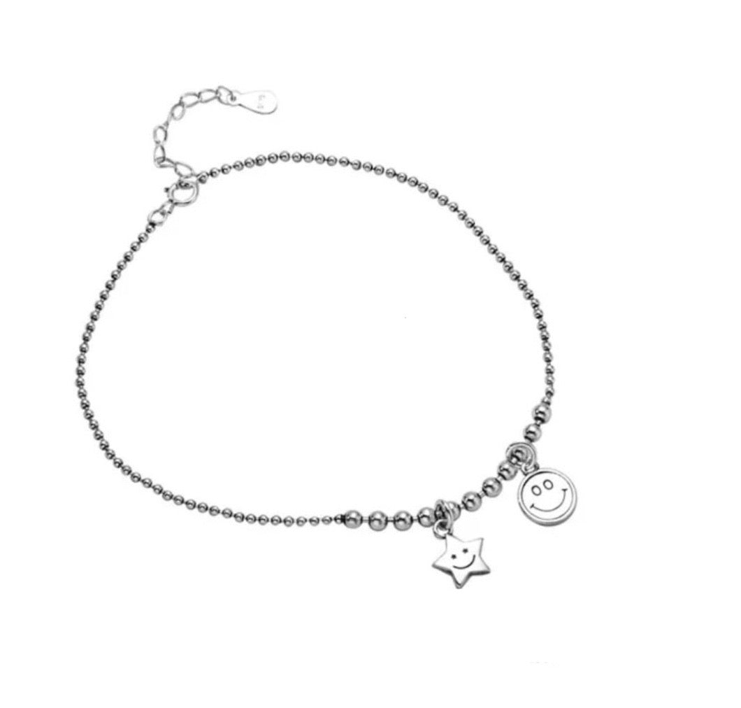 Smiley Face Anklet