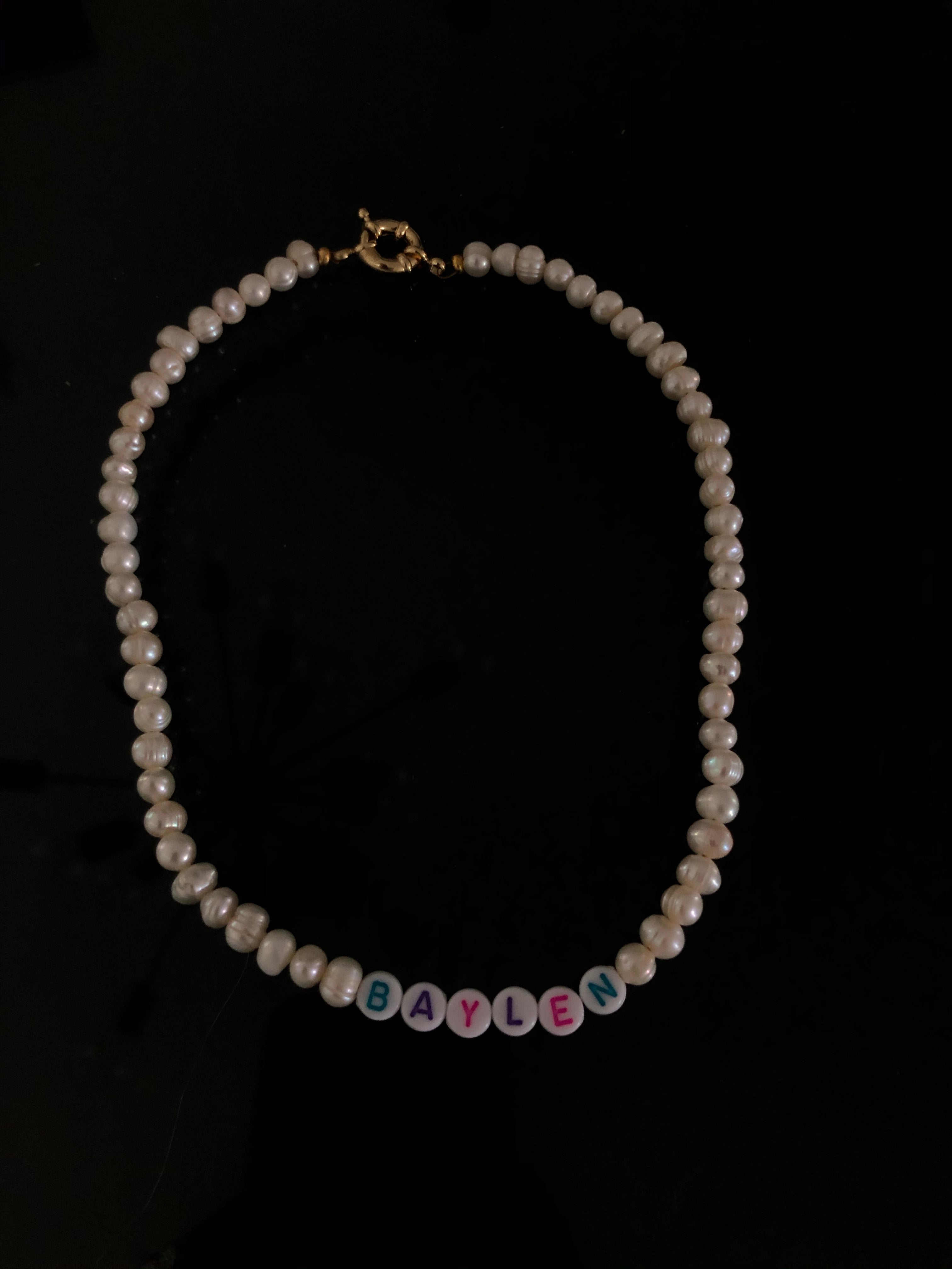 Custom Name Freshwater Pearl Necklace