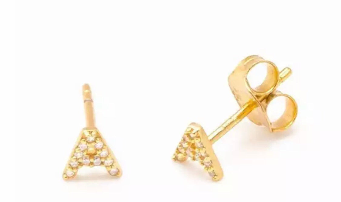 Initial Earrings